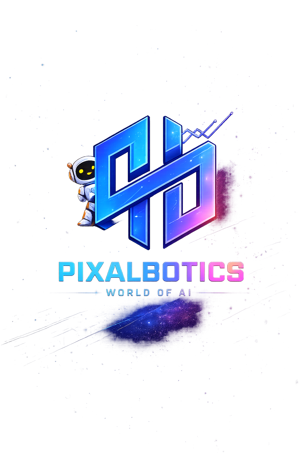 Pixalbotics — PIXALBOTICS wordmark and World of AI identity